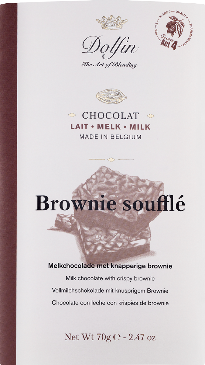 7704990 - Dolfin Vollmilchschokolade mit Crispy Brownie | 7704990