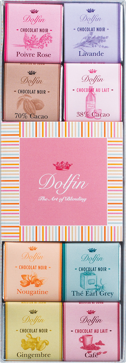 7703900 - Dolfin Carré 24 Panaché Minitafeln gemischt