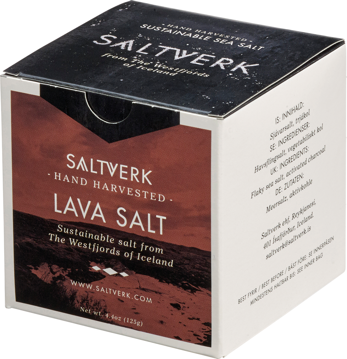 7352320 - Lava Salt - Meersalzflocken mit Aktivkohle gefärbt