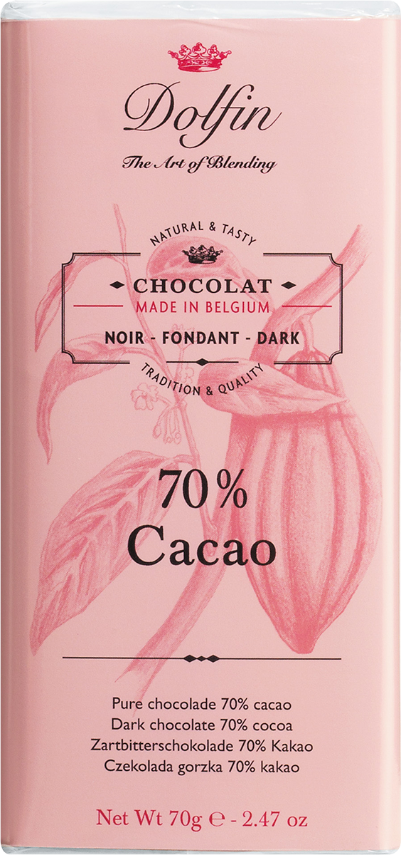 7703940 - Dolfin Edelbitterschokolade 70%