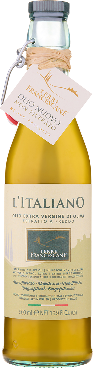 7105030 Olio EVO 'Terre Francescane' in Bügelflasche